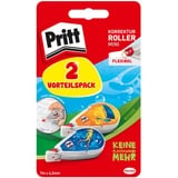 Pritt Korrekturroller Flex Design-Motiv Set, Mini Format, premium Korrekturband sofort überschreibbar, mit flexibler Spitze, Bandbreite: 4.2 mm, Bandlänge: 7 m, 9H PRB22