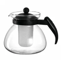 Montana 057839 Teekanne Einzelne Teekanne 1400 ml Schwarz, Transparent