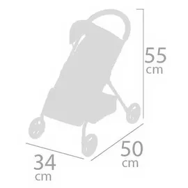 Decuevas Pipo-stuhl Mit 4 Rädern Puppe Inklusive 34x50x55 Cm - Multicolor - One Size
