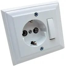 Günsan Schuko-Steckdose Weiß