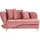 Beliani Chaiselongue Samt rosa linksseitig mit Stauraum Kissen modern Meri II