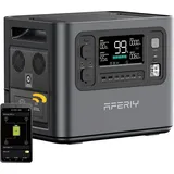 AFERIY Haven2400 Tragbare Powerstation 2400W 2048Wh LiFePO4, Erweiterbar, USV unter 10 ms, App-Steuerung, 500W Solareingang, Mobiler Stromspeicher ... - Grau