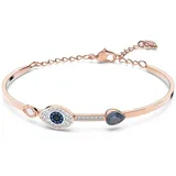 Swarovski Armreif, Böser Blick, Blau, Metallmix