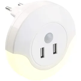 Luminea Automatik-Nachtlicht LED-Steckdosen-Nachtlicht