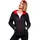 Marikoo Damen Steppjacke Übergangsjacke gesteppte Jacke mit Kapuze Frühjahr Stepp B857 [B857-Asr-Navy-Gr.M] - M