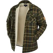 PINEWOOD Pile Overshirt Sweatshirt Dark Green/Bronze L