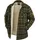 PINEWOOD Pile Overshirt Sweatshirt Dark Green/Bronze L