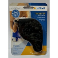 Herma Transferspender schwarz, incl. 15m wieder ablösbare Klebstoffpunkte
