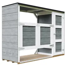 TIMBELA Mülltonnenbox 2er 240 l 217 x 159 cm grau