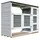 TIMBELA Mülltonnenbox 2er 240 l 217 x 159 cm grau