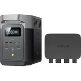 Ecoflow - 800W Batterieladegerät mit Delta 2 Powerstation, 3-in-1 schnelles DC-DC-Ladegerät, Autobatteriepflege & Starthilfe, 8 × schnelleres Laden