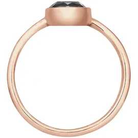 Elli Verlobungsring Oval Glas Kristalle Grau 925 Sterling Silber silberfarben 54 mm
