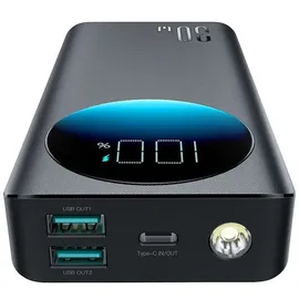 Joyroom JR-PBF02 30W 20000mAh + USB-A - USB-C Kabel - Schwarz