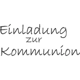 Brunnen Motivstempel Einladung zur (Kommunion