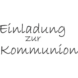 Brunnen Motivstempel Einladung zur (Kommunion
