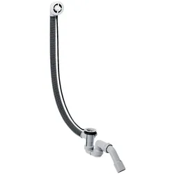 hansgrohe Flexaplus Wannen Ablaufgarnitur und Überlaufgarnitur Grundset mit flexiblem Überlaufschlauch für Sonderwannen 58141180