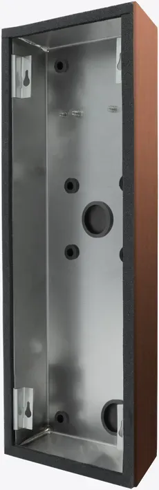 DoorBird D21DKV Aufputz Montagerückgehäuse Bronze-Optik als PVD Beschichtung, Edelstahl, gebürstet