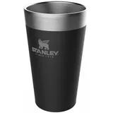 Stanley Adventure Pint Isolierbecher 470ml Stapelbarer Vakuum-pint Für Abenteuer - Matt Black - One Size