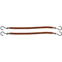 Comair 3110023 Haarbinder glatt Gummi 10 cm, 12 stücke Karte, braun
