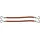 Comair 3110023 Haarbinder glatt Gummi 10 cm, 12 stücke Karte, braun