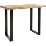 Landscape Bartisch rechteckig 80 x 105 x 140 cm Schwarz