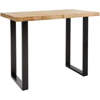 Landscape Bartisch rechteckig 80 x 105 x 140 cm Schwarz