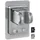 blumbach BLUMBACH® Duschkopfhalterung ohne Bohren - DAS ORIGINAL - Duschhalterung kleben statt Bohren - Neigung verstellbar, KU - silber, Duschkopf Halterung, Shower head holder mit extra starkem Klebepad