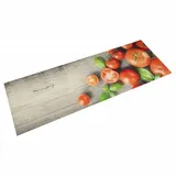vidaXL Küchenteppich, Waschbar, Tomaten 60x180 cm Samt