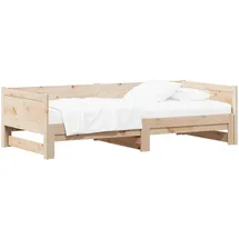 vidaXL Ausziehbares Tagesbett 180 x 200 cm Beige