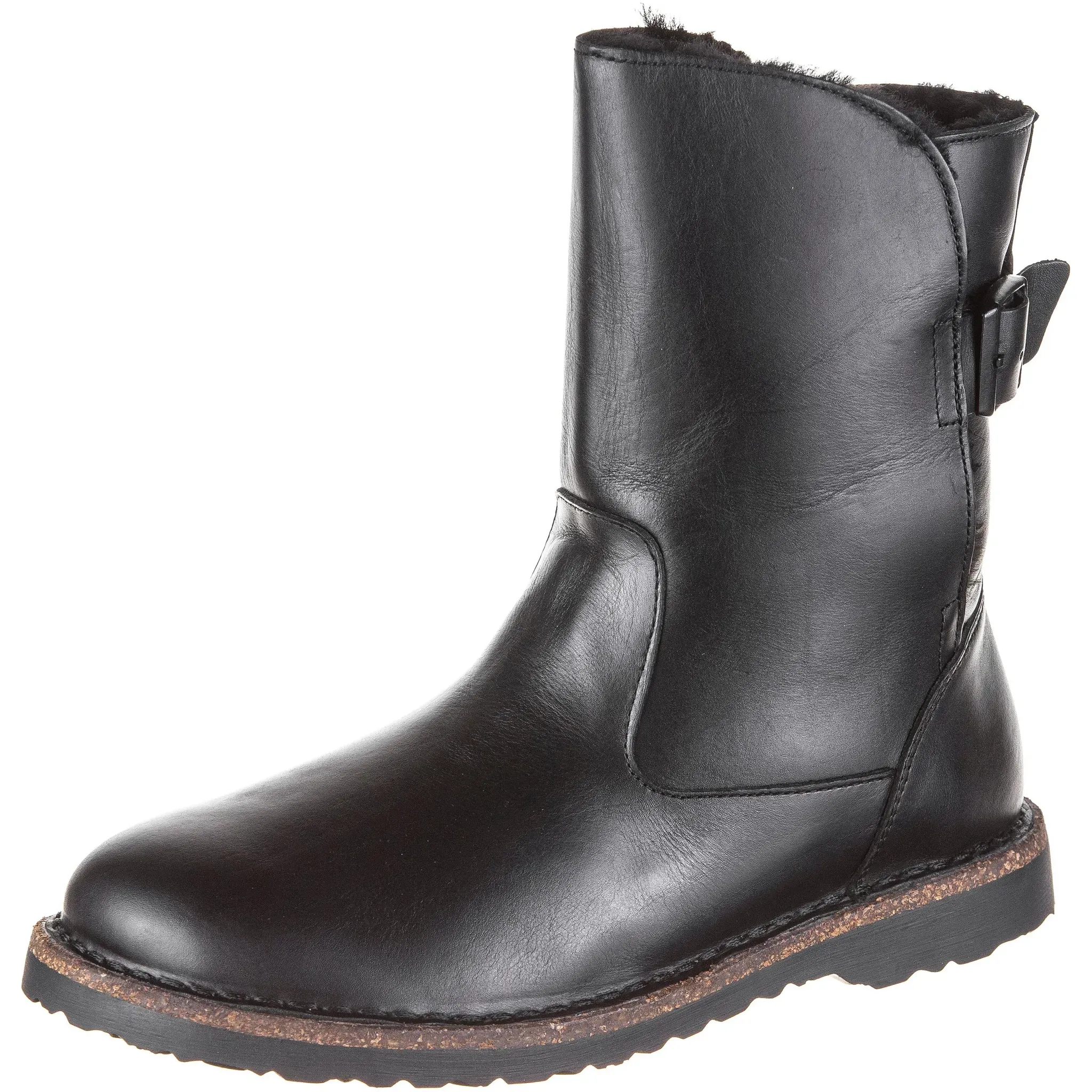 Birkenstock Uppsala Sherling Stiefel Damen in black, Größe 37 - schwarz