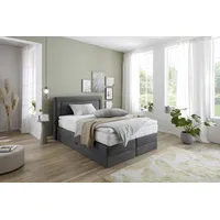 Westfalia Schlafkomfort Boxspringbett, grau (anthrazit), B:155cm L:210cm, WESTFALIA SCHLAFKOMFORT,