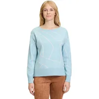 Betty Barclay Strickpullover mit Jacquard Patch Mint/Beige,46 | 46