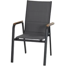 Siena Garden Tesoro Stapelsessel 67 x 62,5 x 97 cm anthrazit N40078