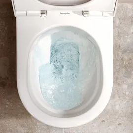 Hansgrohe EluPura S Stand-WC mit WC-Sitz Weiß