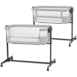 Kinderkraft Beistellbett NESTE UP 2 light grey