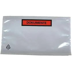 VEPATIM 1000x Dokumententaschen Begleitscheintaschen *Dokumente* DIN Lang 235x130mm