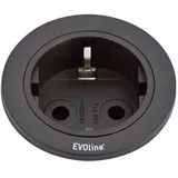 EVOline Steckdosenleiste 3 m Schwarz 1 St.