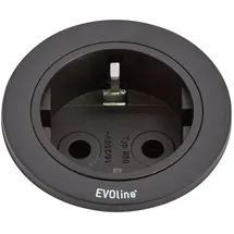 EVOline Steckdosenleiste 3 m Schwarz 1 St.