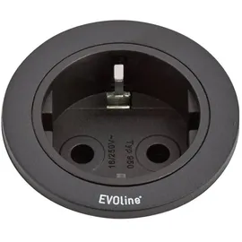 EVOline Steckdosenleiste 3 m Schwarz 1 St.