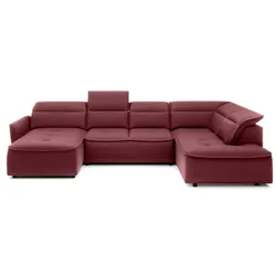 Wohnlandschaft Murillo Stoff Rot Bordeaux