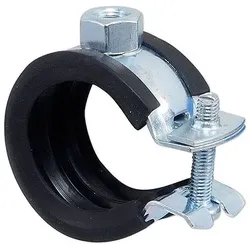 Gelenk-Rohrschelle ''Praktic'' für Rohr 26 - 30 mm mit Kippschraube und Schallschutzeinlage