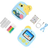 Digitale Kinderkamera Für Fotografie Drucken Foto Kinder Kamera Kleiner Drucker 1080P Video Lernspielzeug Stoßfeste Silikonschale Kinder