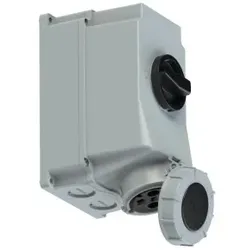PCE 75342-7 CEE-Steckdose abschaltbar 63A 4p 7h IP66/IP67 753427