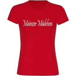 multifanshop Kinder T-Shirt - Mainz - Mainzer Mädchen - Druck weiß - Kind