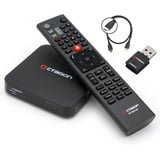 Octagon SX988 + 300Mbit WIFI Stick + HM-SAT HDMI Kabel, 4K UHD Smart TV Streaming Box mit 2 Betriebssystemen: Define OS + E2 Linux, Sat IP Receiver, Mediathek, YouTube, Internet Radio, Multiboot