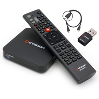 Octagon SX988 + 300Mbit WiFi Stick + HM-SAT HDMI Kabel, 4K UHD Smart TV Streaming Box mit 2 Betriebssystemen: Define OS + E2 Linux, Sat IP Receiver, Mediathek, YouTube, Internet Radio, Multiboot