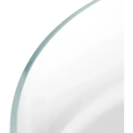 LEONARDO Novara Deko Schale aus Glas, spülmaschinengeeignete, multifunktionale, flache Glasschüssel rund, Durchmesser: 22,4 cm, Höhe 7 cm, 018623