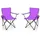BigDean Campingstuhl Lila 2 St.