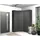 Mehrzweckschrank 80 x 195 x 40 cm Grau