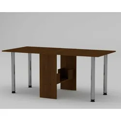 Esstisch ausklappbar Nussbaum Klappbarer Tisch Klapp- Funktions-tisch Bürotisch